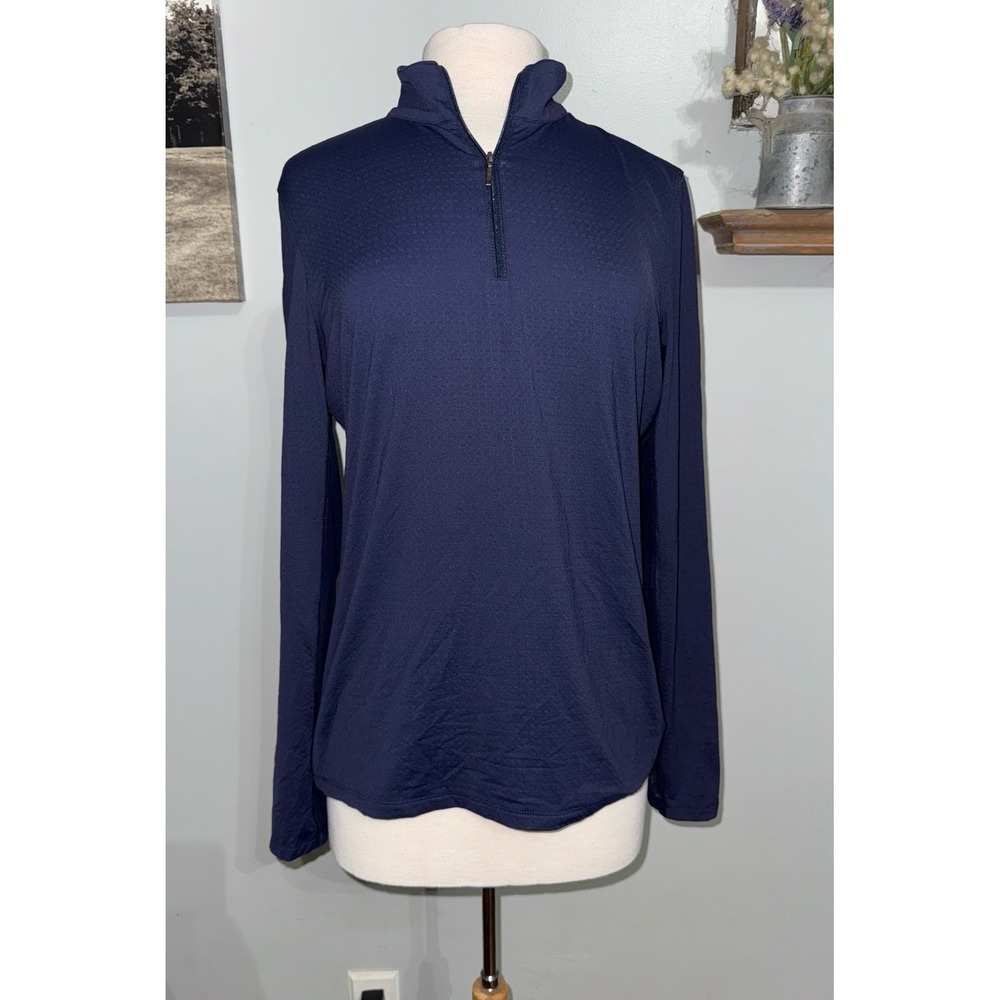 Dover Saddlery CoolBlast®‎ 100 Ladies' Long Sleeve Shirt blue size large